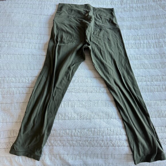 Lululemon Align Legging Cropped 23" Size 6 Olive Green - Picture 3 of 5